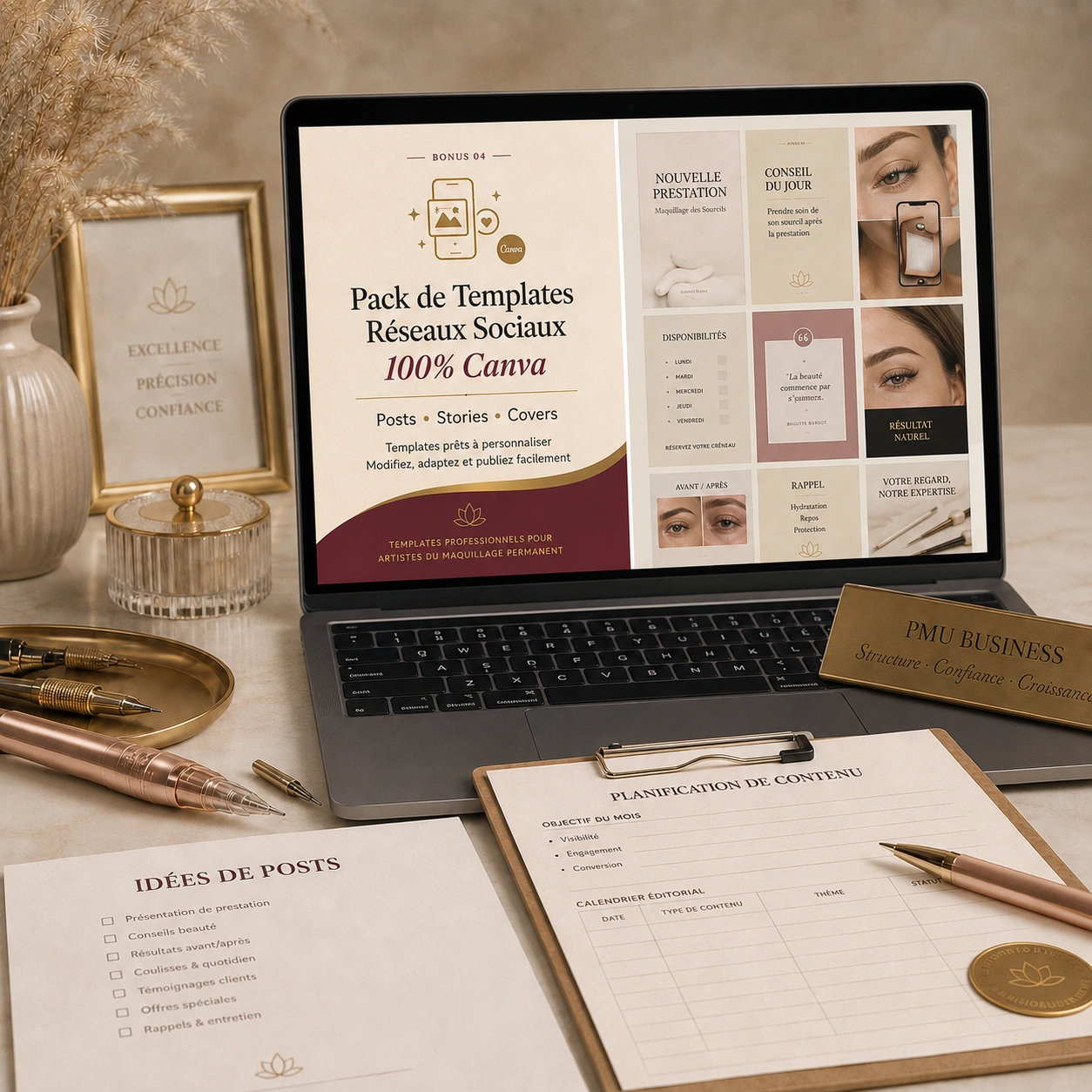 Pack de Templates Réseaux Sociaux 100% modifiables sur Canva