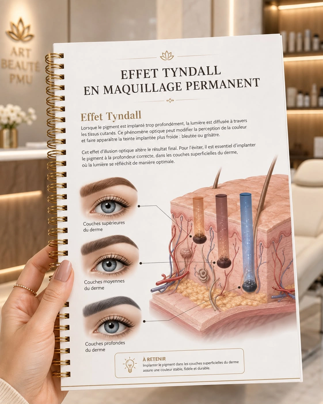 Schéma effet Tyndall